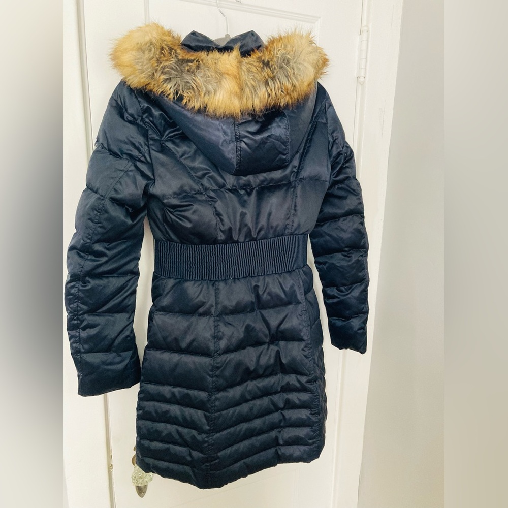 LAUNDRY Satin, down feather coat